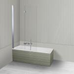 Oltens Készlet zuhanyparaván Oltens Sela 23202100, egyenes kád Oltens Langfoss 10001900 (18000900)