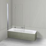 Oltens Készlet egyenes kád Oltens Lykke 10013000, zuhanyparaván Oltens Sela 23202100 (18014000)