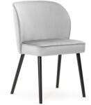 ATREVE Aine Plus Kárpitozott Étkezőszék Szürke Bársony Arany Részletekkel