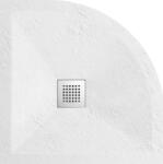 BALNEO Stone Tray kompozit zuhanytálca 80x80 cm csúszgátló felülettel, fehér C0501030110-2 (C0501030110-2)