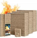 MAXSELL Begyújtó 2400 Db Tűzgyújtó Kandalló Kályha Tábortűz Grill Betét Nagy (2400 KOSTEK DO PIECA KOMINKA ROZPAŁKA)