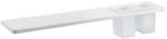 SAPHO ABELINE rockstone polc 600x12x100 mm két pohárral, matt fehér AE602-0101-01 (AE602-0101-01)