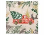 PAW Karácsonyi szalvéta We Care Vintage Christmas Car, 20 db