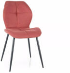 SIGNAL MEBLE Frank Nea Grapefruit Étkezőszék Fekete Fém Vázzal