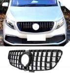 Automaniac Atrapa Grill Mercedes V-osztály W447 Lifting Panamericana Fekete Fényes