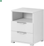 WIPMEB NAKA 2S Éjjeliszekrény matt fehér színben