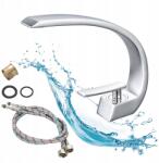 Focus Sanitar Ovális Magasított Mosdó Csaptelep Álló Fürdőszobába, Pultra Szerelhető, Loft Króm (BATERIA UMYWALKOWA STOJĄCA ŁAZIENKOWA)