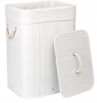 Gockowiak Szennyestartó Kosár Bambusz 80L Fehér (327678MG)