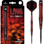 Mission Darts Dart szett Mission steel Lava 22g, 95% gravírozott