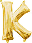 Amscan Gold, Arany mini K betű fólia lufi 33 cm NETDPA3303301 (NETDPA3303301)