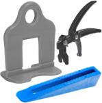 Simplefix Csempe Szintező Rendszer 500 Klipsz Szürke 1.5 MM 100 Ék Fogó (5906284280181)