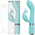 Pillow Talk Kinky teal - razkošen vibrator za G-točko s stimulatorjem klitorisa Vibrator
