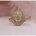 Shein Arany Színű Gyűrű Cirkónia Kövekkel