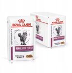Royal Canin Vet Renal 12x85g Macskaeledel Szószban Csirke Vese Támogatás