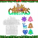 CE Szilikon gyanta öntőformák epoxi öntvényekhez karácsonyra