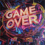 Takoy Panel vízálló poliészterből 49x49 game over