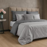 Takoy Pamut szatén ágyneműhuzat 160x200 cm világosszürke, acélszínű DINA Diva Line