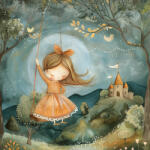 Takoy Panel vízálló poliészterből 49x49 hercegnő a kastély alatt