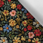 Takoy Vízálló poliészter TD/NS hímzés utánzat sötét virágok 1