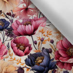 Takoy Vízálló poliészter TD/NS sötét virágok 86