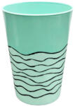  Pohár Műanyag Mintás 400ml - Pasztel Zöld