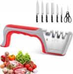  Professzionális Konyhai Kés- És Ollóélező 4IN1 Csúszásgátló (6HG3606BGcfa)