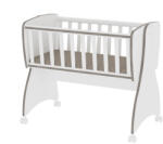 Lorelli First Dreams ringatható bölcső 105x55 - White & Coffee / Fehér & Kávé