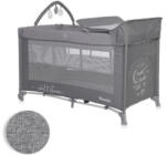 Lorelli Noemi 2 Plus multifunkciós utazóágy - Cool Grey Star - aprotalpak