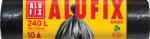 Alufix Szemeteszsák, 240 l, 10 db, 100x125 cm, 20 , ALUFIX "Economy", fekete (KHT1267) - onlinepapirbolt