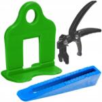 Simplefix Csempe Szintező Rendszer 500 Klipsz Zöld 3MM 100 Ék Fogó (System poziomowania płytek 500 100 szczypce)