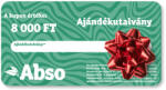  8 000 Ft értékű ajándékutalvány