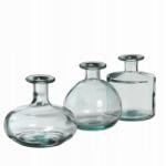 Zielona Fabryka Gina 3 az 1-ben váza szett, 3 különböző méretű dekoratív üveg (zf)