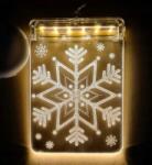 Hurtnet 3D Led Ólomüvegablak Elemmel Működő Karácsonyi Fények (5904316196073)