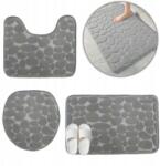 SATIS Fürdőszobaszőnyeg Puha Szett 3 Részes Fürdőszoba Csúszásgátló (02588)