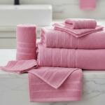 Ralex Pucioasa Prosop baie 50x90 cm Luxury 100% Bumbac Lux 600 gr. /mp, Roz Prosop