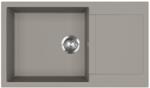 Evido CUBO XL 6 S Compact gránit mosogató, 860 x 500 mm, platina (442060) - novatop