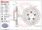 BREMBO Disc Frana 09. C880.11 Porsche 911/Boxster/Cayman (09.C880.11)