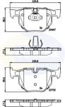 COMLINE Set Placute Frana, Frana Disc Cbp02295 Bmw X5/X6