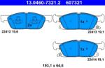 ATE Set Placute Frana, Frana Disc 13.0460-7321.2 Ford Galaxy Iii/Galaxy Mk Iii/S-Max