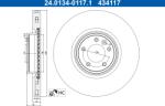 ATE Disc Frana 24.0134-0117.1 Land Rover Defender/Discovery V/Range Rover Iv