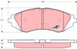 TRW Set Placute Frana, Frana Disc Gdb3265 Chevrolet Astra/Vectra/Zafira Daewoo Lanos (GDB3265)