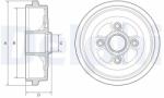 DELPHI Tambur Frana Bf574 Nissan Micra Iv/Note (BF574)