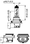 Philips Bec, Far Faza Lunga 12360B1 Alpina B10/B3/B4/B5/B7/D10/D3/D4/D5/Xd3 Audi A1/A3 (12360B1)