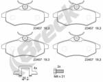 BRECK Set Placute Frana, Frana Disc 234070070200 Citroën C2/C2 Enterprise/C3 I