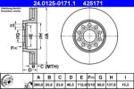 ATE Disc Frana 24.0125-0171.1 Skoda Superb I Vw Passat B5/Passat B5.5