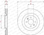 FERODO Disc Frana Ddf2784C Citroën Ds3 Ds Ds 3 Peugeot 208 I