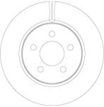 TRW Disc Frana Df6264 Dodge Nitro Jeep Cherokee/Compass (DF6264)