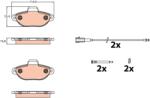 TRW Set Placute Frana, Frana Disc Gdb2141 Fiat 500