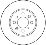 TRW Disc Frana Df2792 Mg Express/Mg Zr/Mg Zs Rover 200/200 Ii/25 I/400/400 Ii/45 I