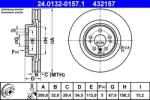 ATE Disc Frana 24.0132-0157.1 Mercedes-Benz Gl-Class/M-Class/R-Class